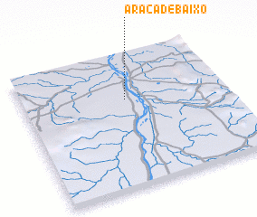 3d view of Araçá de Baixo