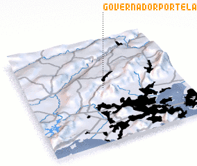 3d view of Governador Portela