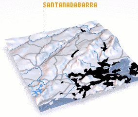 3d view of Santana da Barra