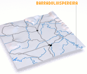 3d view of Barra do Luís Pereira