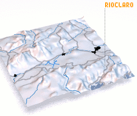3d view of Rio Claro