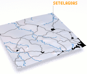 3d view of Sete Lagoas