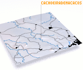 3d view of Cachoeira de Macacos