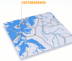 3d view of Santa Bárbara