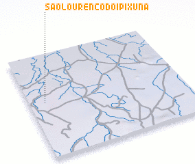 3d view of São Lourenço do Ipixuna