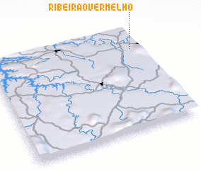 3d view of Ribeirão Vermelho