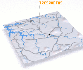 3d view of Três Pontas