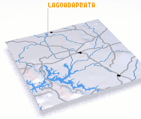 3d view of Lagoa da Prata