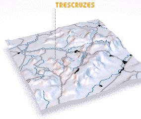 3d view of Três Cruzes