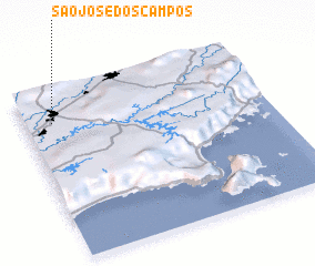 3d view of São José dos Campos