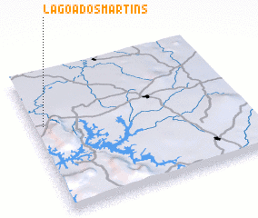 3d view of Lagoa dos Martins