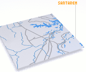 3d view of Santarém