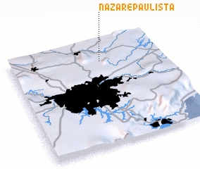 3d view of Nazaré Paulista