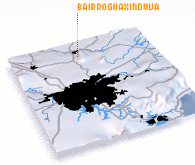 3d view of Bairro Guaxinduva