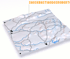 3d view of São Sebastião dos Robertos