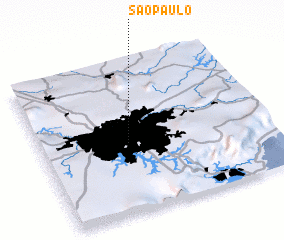 3d view of São Paulo