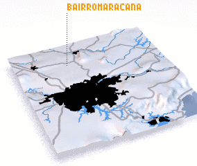 3d view of Bairro Maracanã