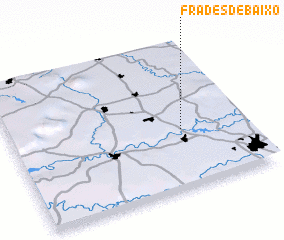 3d view of Frades de Baixo