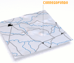 3d view of Córrego Fundo