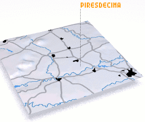 3d view of Pires de Cima