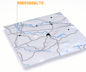 3d view of Morro do Alto