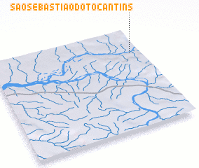 3d view of São Sebastião do Tocantins