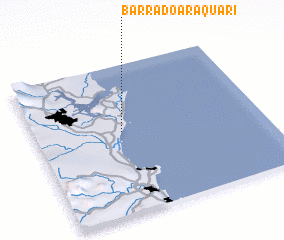 3d view of Barra do Araquari