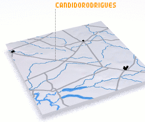 3d view of Cândido Rodrigues