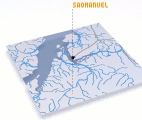 3d view of São Manuel