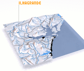 3d view of Ilha Grande