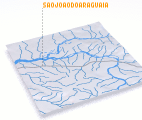 3d view of São João do Araguaia