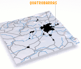 3d view of Quatro Barras