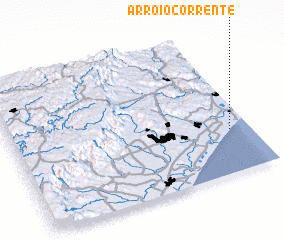 3d view of Arroio Corrente