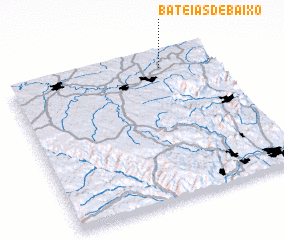 3d view of Bateias de Baixo