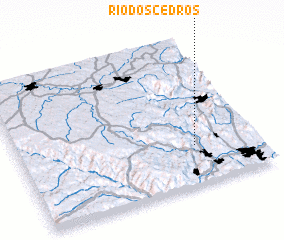 3d view of Rio dos Cedros
