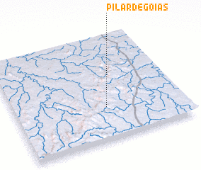 3d view of Pilar de Goiás