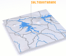 3d view of Salto do Itararé