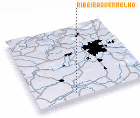 3d view of Ribeirão Vermelho