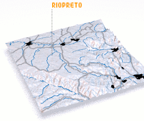 3d view of Rio Prêto