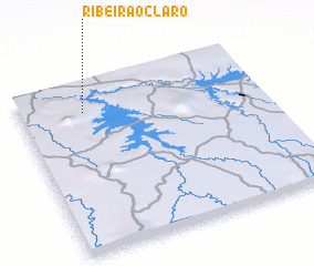 3d view of Ribeirão Claro