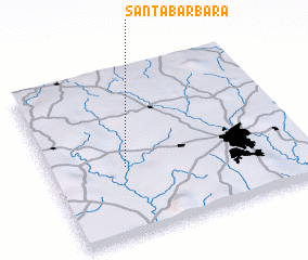 3d view of Santa Bárbara