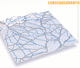 3d view of Cobos de Cerrato