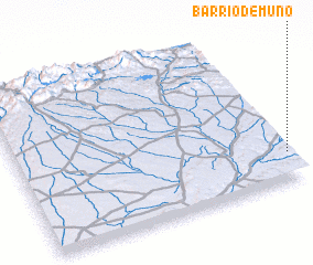 3d view of Barrio de Muñó