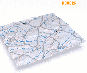 3d view of Bou Dra