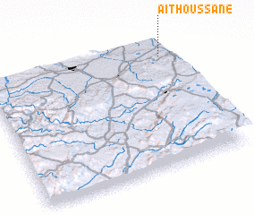 3d view of Aït Houssane