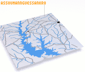 3d view of Assouman-Nguessankro