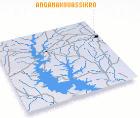 3d view of Angama Kouassikro