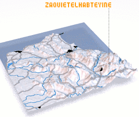 3d view of Zaouiet el Habteyine