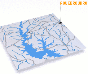 3d view of Aoué-Broukro