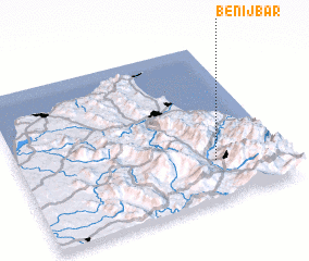 3d view of Beni Jbar